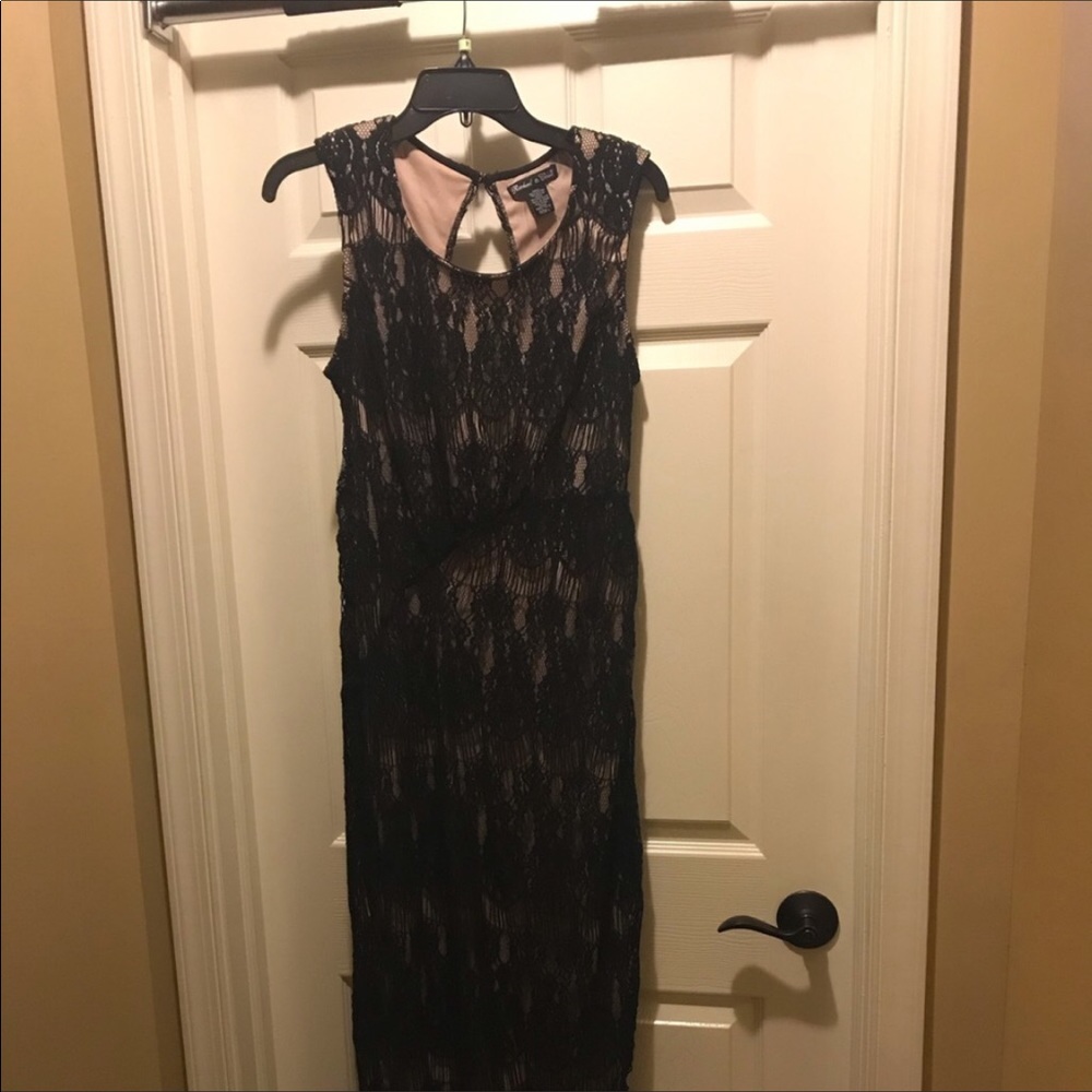 Black Lace Gown